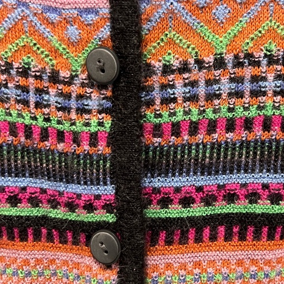 Baby Alpaca Sweater Multicolor Women's Made in Peru - Picture 2 of 12